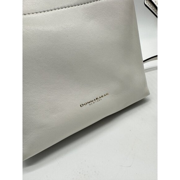 Donna Karan NY Bridgehampton smooth leather mini crossbody -WHITE - Picture 6 of 13